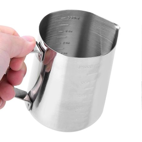 Pot à cire en acier inoxydable pour fabrication de bougies 550 ml avec poignée résistante et bain-marie (1/5)