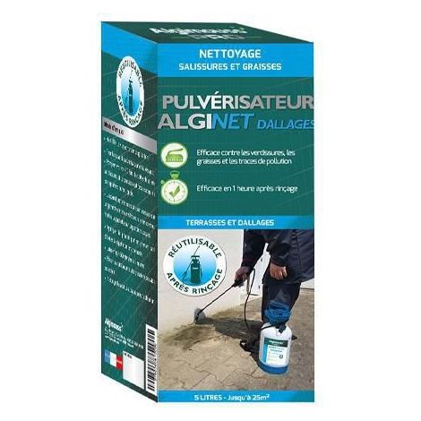 Nettoyant terrasse ALGINET DALLAGES avec pulvérisateur (5 Litres) - 081005 - Algimouss (1/2)