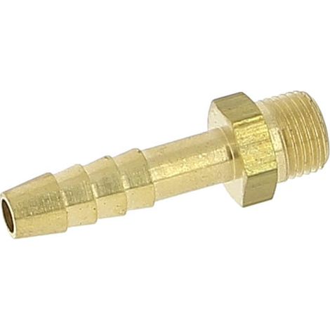 Embout laiton cannelé Ø6 mâle 1/8
