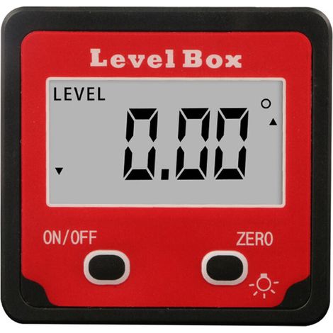Indicateur de niveau numerique Inclinometre Indicateur d'angle de niveau magnetique Outil de mesure d'angle de boite de niveau de detecteur d'angle pour la menuiserie/le batiment/l'automobile,modele: (1/5)