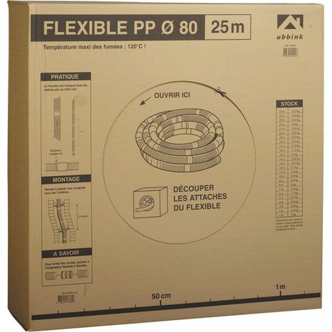 Condotto diametro 80 PPTL flessibile (X 50) - UBBINK : 330054