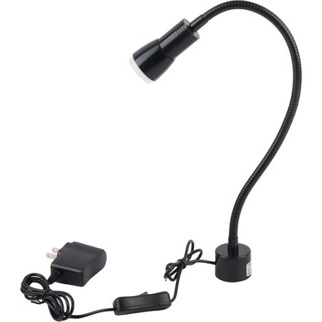 Lumière de machine à coudre 5W LED avec col de cygne flexible, lampe de travail à base magnétique pour tour, fiche US 110-220V. (1/5)