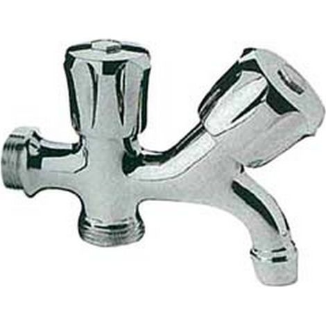 1PZ RUBINETTO DOPPIO SPECIALE CON ATTACCO LAVATRICE ART.220