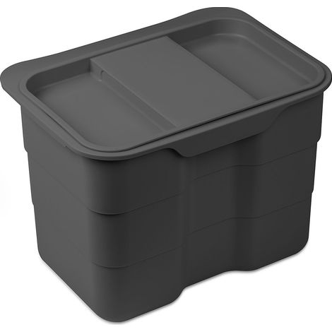 SOTECH essensa biobin mit Deckel 4,2 L Multifunktionsbehälter Biomülleimer anhrazit (1/5)