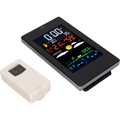Wetterstation mit Luftfeuchtigkeits- und Temperaturüberwachung, USB-betrieben, Wettervorhersage und Uhrfunktion – Heimwetterstation (1/5)