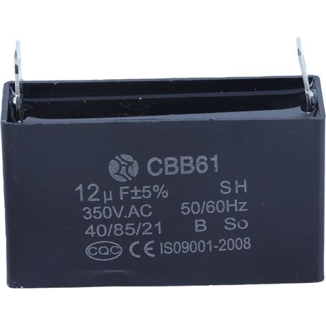CBB61 Condensateur pour générateur à essence, démarrage, climatisation, moteur – 350 V CA, 12 µF (1/5)