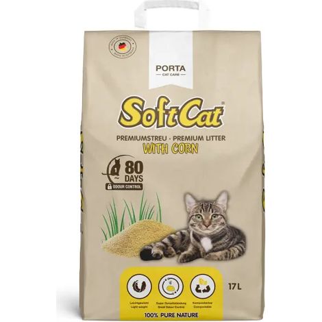 Port21 - Catlitter - SoftCat Corn - Paper Bag - 17 L