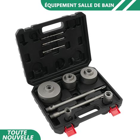 WAOBDLA Kit complet de scie de trou de forage Bits de forage 30/40/68/80/100mm avec boîte à outils (1/5)