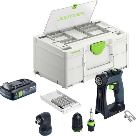 Trapano avvitatore a batteria Festool CXS 18-Basic Basic 18 V 40 Nm senza spazzole + 1x batteria ricaricabile 4,0 Ah + caricatore rapido + systainer (1/5)