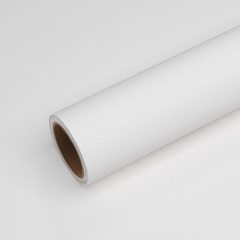 Papier Peint Adhesif Blanc 40 cm × 900 cm (1/5)