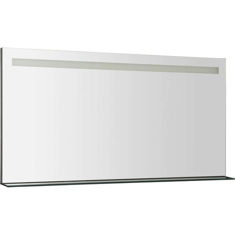 Sapho Breto - Espejo Breto, 120x61 cm, con luz LED y estante BT120 (1/5)