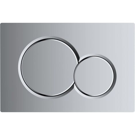 Plaque D'actionneur - 1 Pièce - Plastique Chromé - Pour Réservoirs Double Chasse - Compatible UP320 UP300 UP720 (1/4)