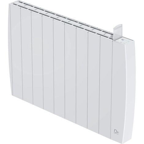 Dx 755120- Radiateur céramique à inertie CONNECTE FABIO 2000W - 82.2 x 9 x 58 cm - Blanc (1/2)