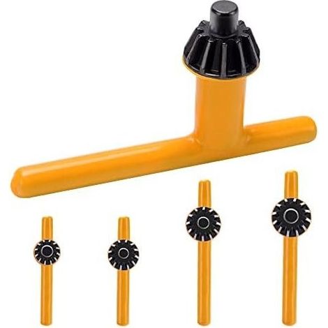 4 Pièces Clés de Mandrin de Perceuse, Mandrin Clé pour Perceuse Électrique de serrage Outil, Clés à Mandrin pour Perceuse Électrique avec Caoutchouc Superficiel (1/5)