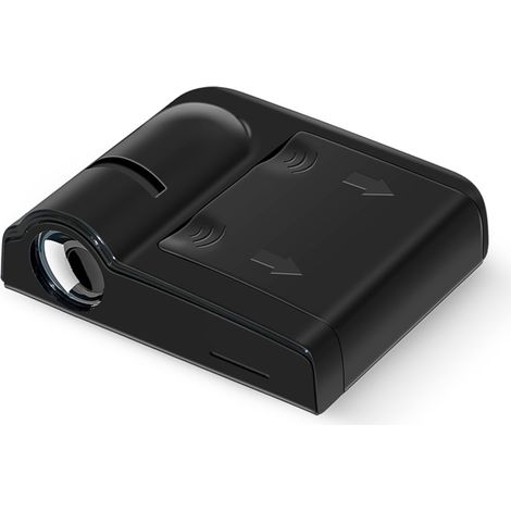 Deux projecteurs laser LED sans fil pour l'accueil, la signalisation et l'éclairage d'ombre des portières de voiture. (1/5)