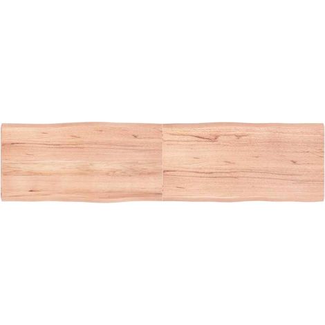 Piano Tavolo Marrone Chiaro 160x40x(2-4) cm Rovere Non Trattato vidaXL (1/5)
