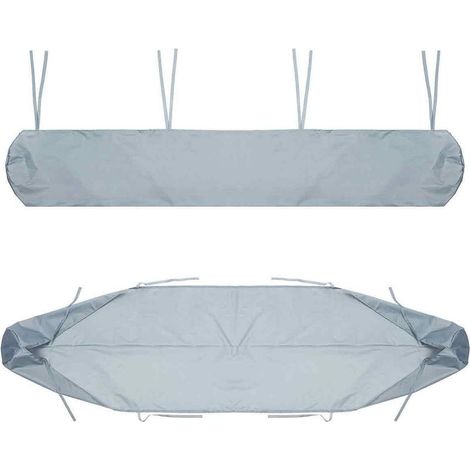 Protecteur De Couverture d'Auvent Anti-Poussière, Housse De Auvent Pare Soleil Sac De Protection pour Store Banne, avec Cordon, pour Terrasse De Jardin Extérieur(Size:3M,Color:Gris) (1/5)