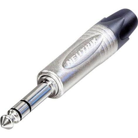 Jack 6.35 mm mâle, droit Neutrik NP3X Nombre de pôles: 3 stéréo argent 1 pc(s) D11749