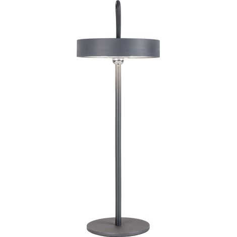 Lampe de table LED NÄVE 5315316, 3W, 250lm, 3000K, batterie, magnétique, gris