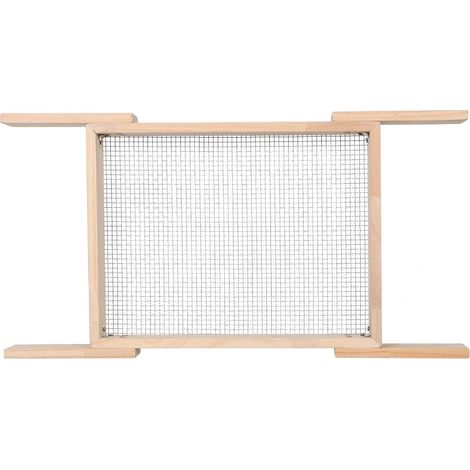 Tamis de Jardin en Bois et Fer à Maille Fine avec Manche Amovible (1/5)
