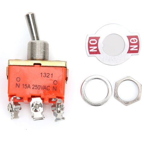 Mini interrupteur à bascule E TEN1321 AC 250V 15A, 10 pièces, 6 broches sur 2 positions