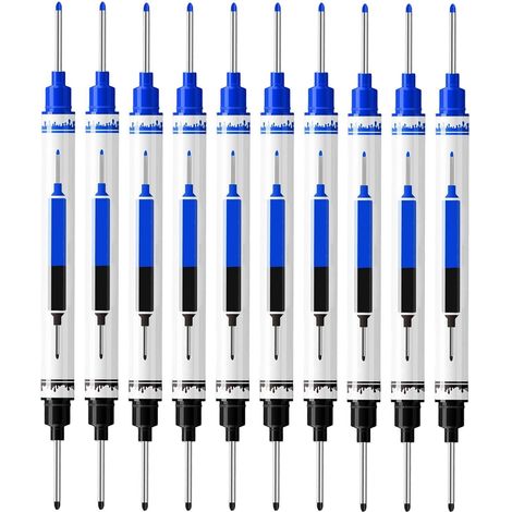 Marqueurs Pour Trous Profonds Lot De 10 Outils De Marquage Étanches Marqueur À Pointe Longue De 21mm Pour Travaux Industriels Mécanique Électricité Automobile Soudure (1/5)