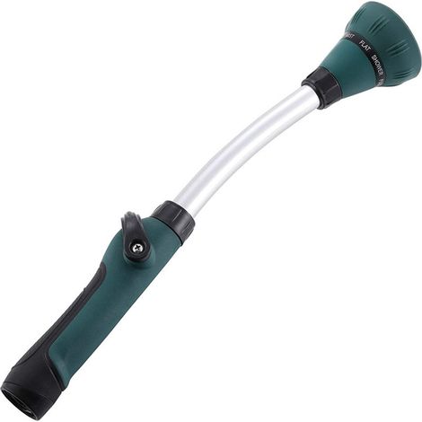 Lance À Eau Métallique - 8 Fonctions Réglables - Tige Allongée Haute Pression - Contrôle Par Pouce - Pour Lavage Auto Jardin Arrosage (1/5)
