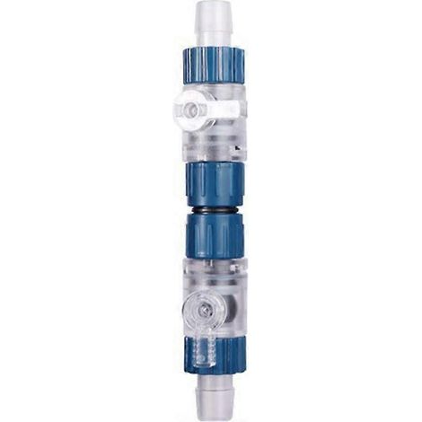Tuyau d'eau pour filtre d'aquarium 16 mm avec contrôle de débit, raccord rapide à double robinet, accessoires de remplacement pour filtre d'aquarium (1/5)