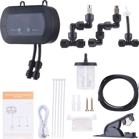 Système d'arrosage automatique Arroseur intelligent pour reptiles et plantes Buse rotative 360° avec minuterie programmable (1/5)