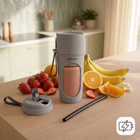 Bol mixeur - INNOVAGOODS - Portable - 450 ml - 12 lames inox - Batterie 1500 mAh USB‑C (1/5)
