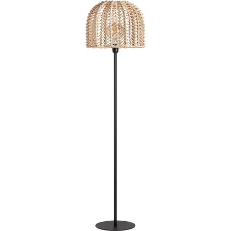 Lampe haute sur pied en rotin LOZANE – Élégance artisanale & design naturel (1/4)