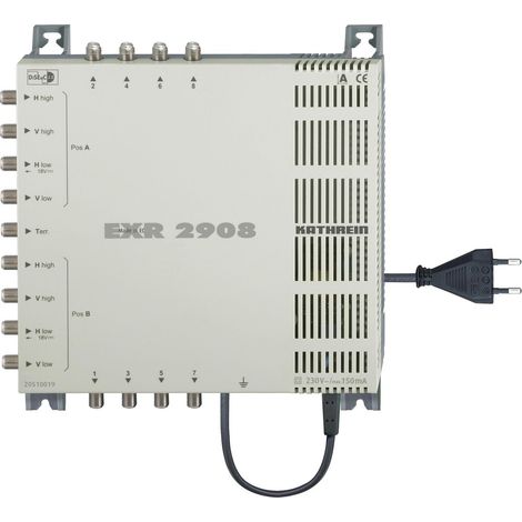Conmutador múltiple Kathrein EXR 2908 9 entradas 8 salidas