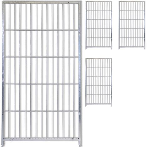 4 pannelli semplici in rete per box cani con zincatura elettrolitica ciascuno misura 100xh180 cm