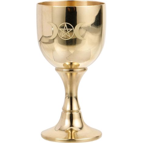 Coupe de culte en laiton, coupe d'offrande bouddhiste décorative, coupe à vin exquise, coupe de temple (1/5)