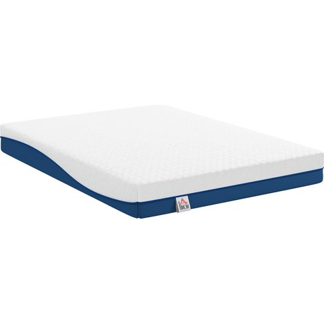 Matelas 140 x 190 cm, matelas deux places, mousse à mémoire de forme infusée au thé vert, housse amovible et lavable, fermeté moyenne (1/5)