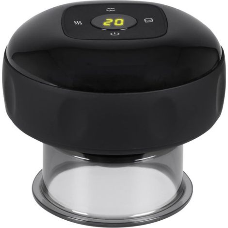 Massaggiatore elettrico - 72 modalità - Massaggio corpo intero - Set per coppettazione - Coppettazione anticellulite - Anticellulite (Nero) (1/5)