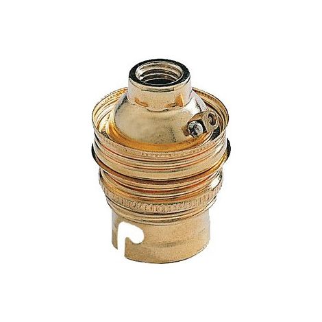 Douille B22 laiton double bague M11 L EBENOID 43111