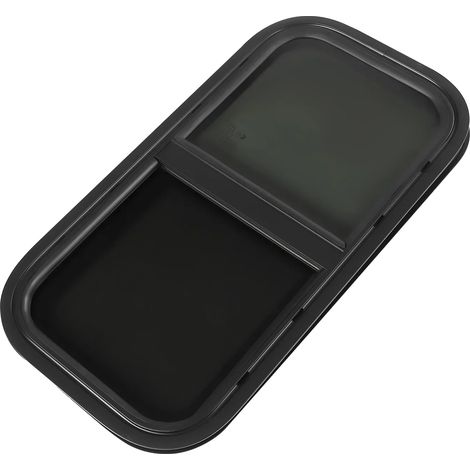 Wohnmobilfenster, robustes Aluminium, gehärtetes Glas, schwarz (1/2)
