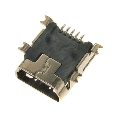 CONECTOR USB TIPO B MINI SMD 2 PIEZAS