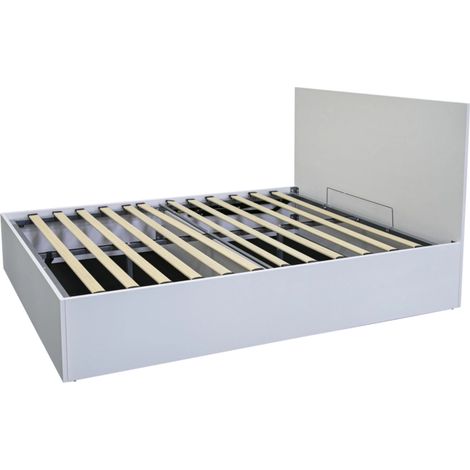letto piazza e mezza contenitore bellahome "small double" bianco 120x190 cm (1/4)