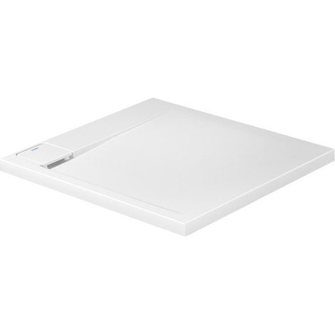 Plato de ducha rectangular P3 Comforts ángulo recto 900x800x47mm blanco