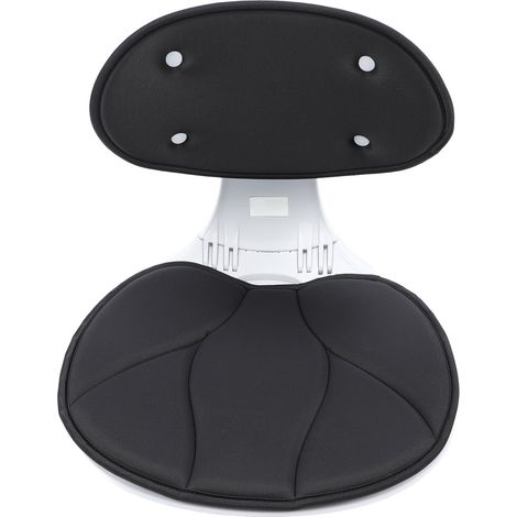 Support lombaire ergonomique pliable pour chaise de bureau, correcteur de posture, soulage l'inconfort en voiture, en voyage et à domicile (noir) (1/5)