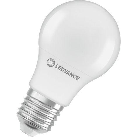 Standardmäßige „klassische“ E27-LED-Glühbirne (4,9 W, 6500 K, 470 lm), IP20, Ø6 x 10,7 cm, weiße Farbe (1/4)