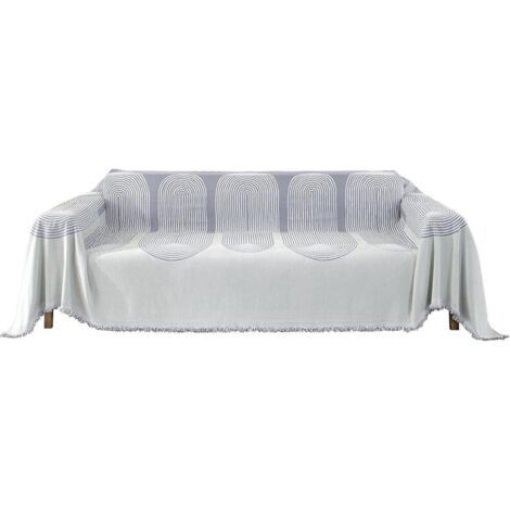 Housse De Canapé, 180×180CM, Protection Sofa, Jete De Canape Taille Épaisses, Housse Universelle Four Seasons, Décoration Intérieure, pour Le Salon, Gris Clair-Arc (1/5)