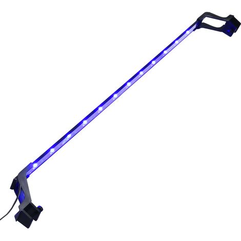 Luz LED para acuario con abrazaderas azul y blanco 90-105 cm vidaXL