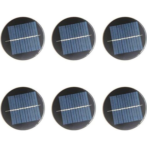 Lot de 6 mini cellules de panneau solaire 6 V 80 mm pour énergie solaire, bricolage, maison, jardin, projets scientifiques – Jouets – Chargeur de batterie (1/5)
