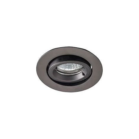 spot encastré - rond - europole be best - culot gu10 - orientable - ip65 - noir - europole 236525