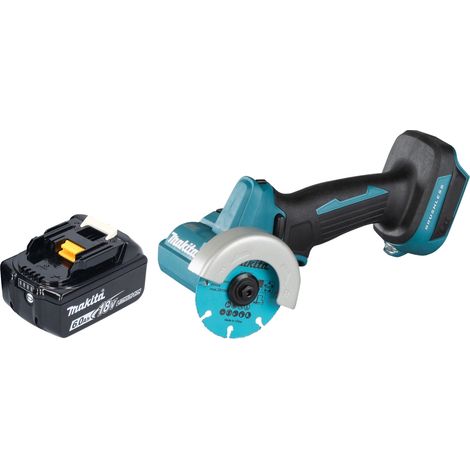 Amoladora angular sin cable Makita DMC 300 G1 18 V 76 mm sin escobillas + 1x batería recargable 6,0 Ah - sin cargador