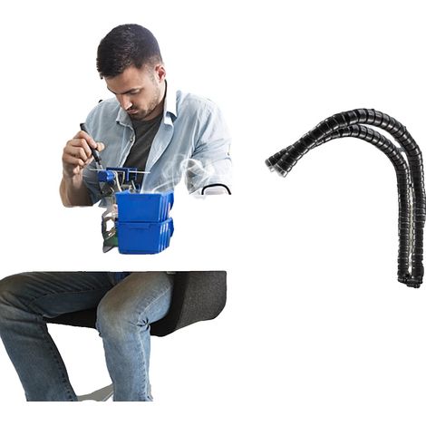 Extracteur de fumée, filtration multi-étapes, vitesse réglable, 150W (1/2)