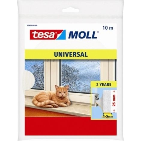 Burlete pta/vent. 25mmx10mt adh espuma bl tesa moll tesatape